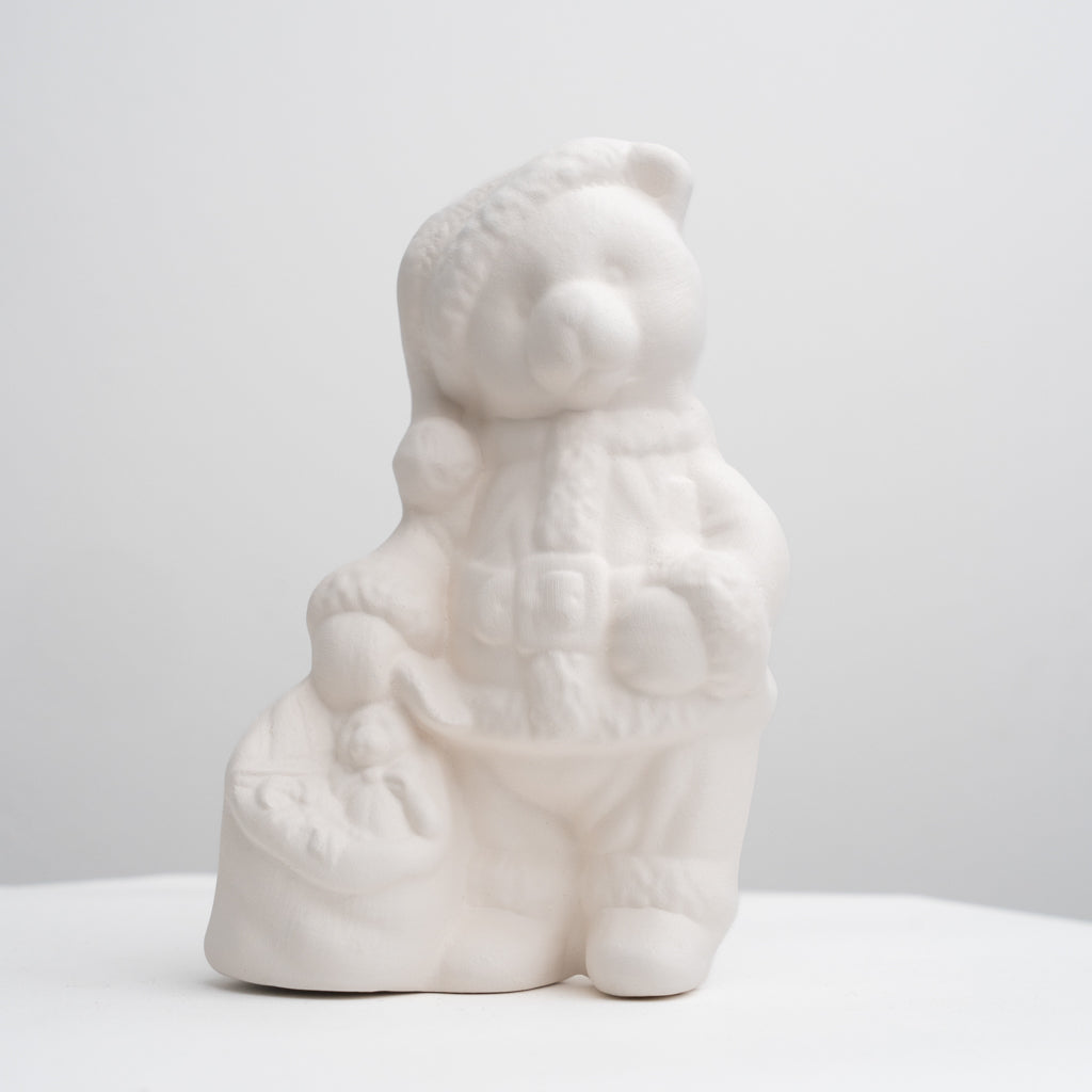 Santa Bear Figurine